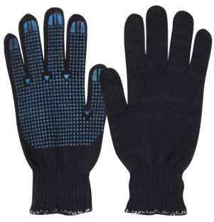 Перчатки х/б с ПВХ Точка 7 кл. оверлок двойной