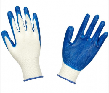 Перчатки нейлоновые с нитриловым покрытием