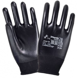 Перчатки нитриловые с легким покрытием 2Hands 7117